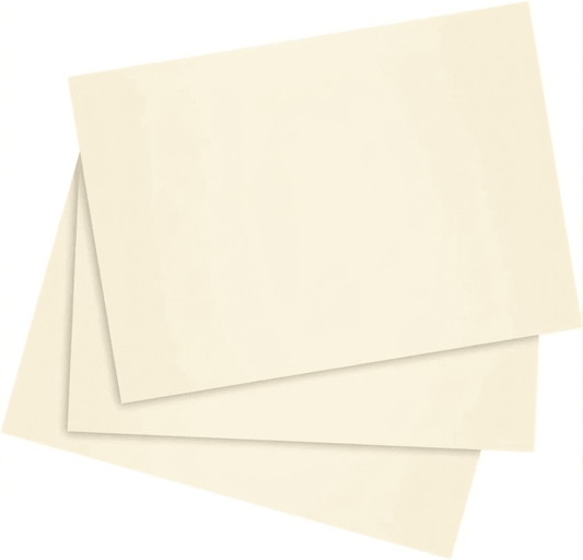 100 Pack of Premium Smooth Cream Cardstock Cover - Reskid
