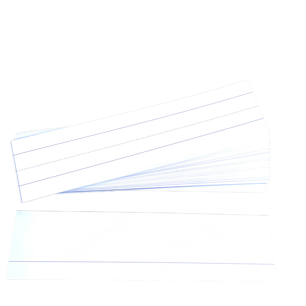 Reskid ruled sentence strips, 3 x 12 inch