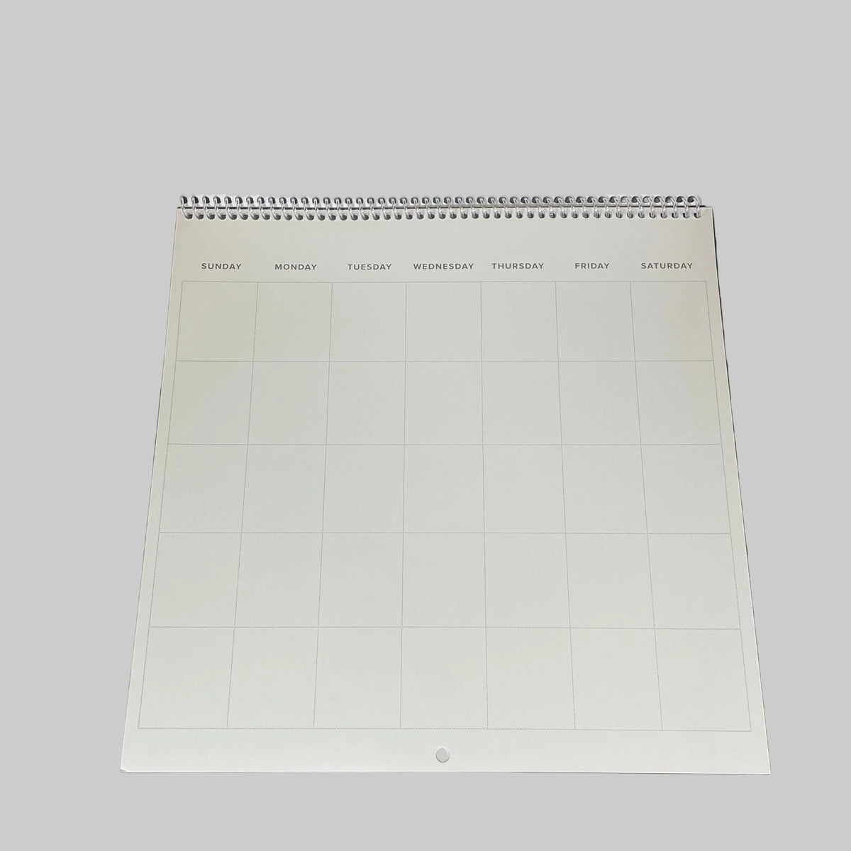 Reskid blank spiral wall calendar open