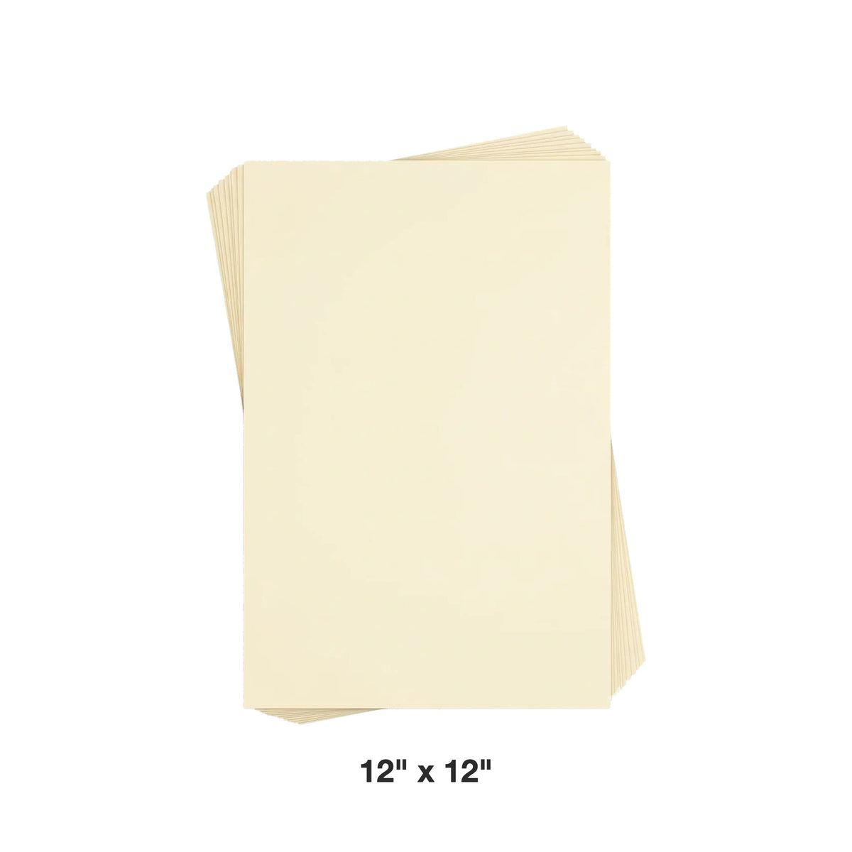 Reskid premium smooth cream cardstock, 12 x 12 inch, 100 sheets