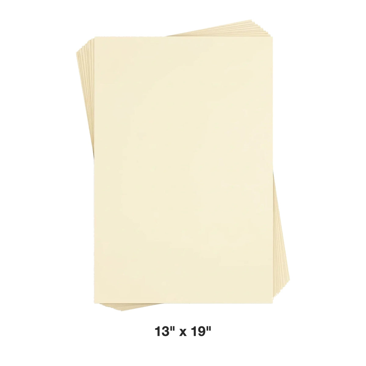 Reskid premium smooth cream cardstock, 13 x 19 inch, 100 sheets