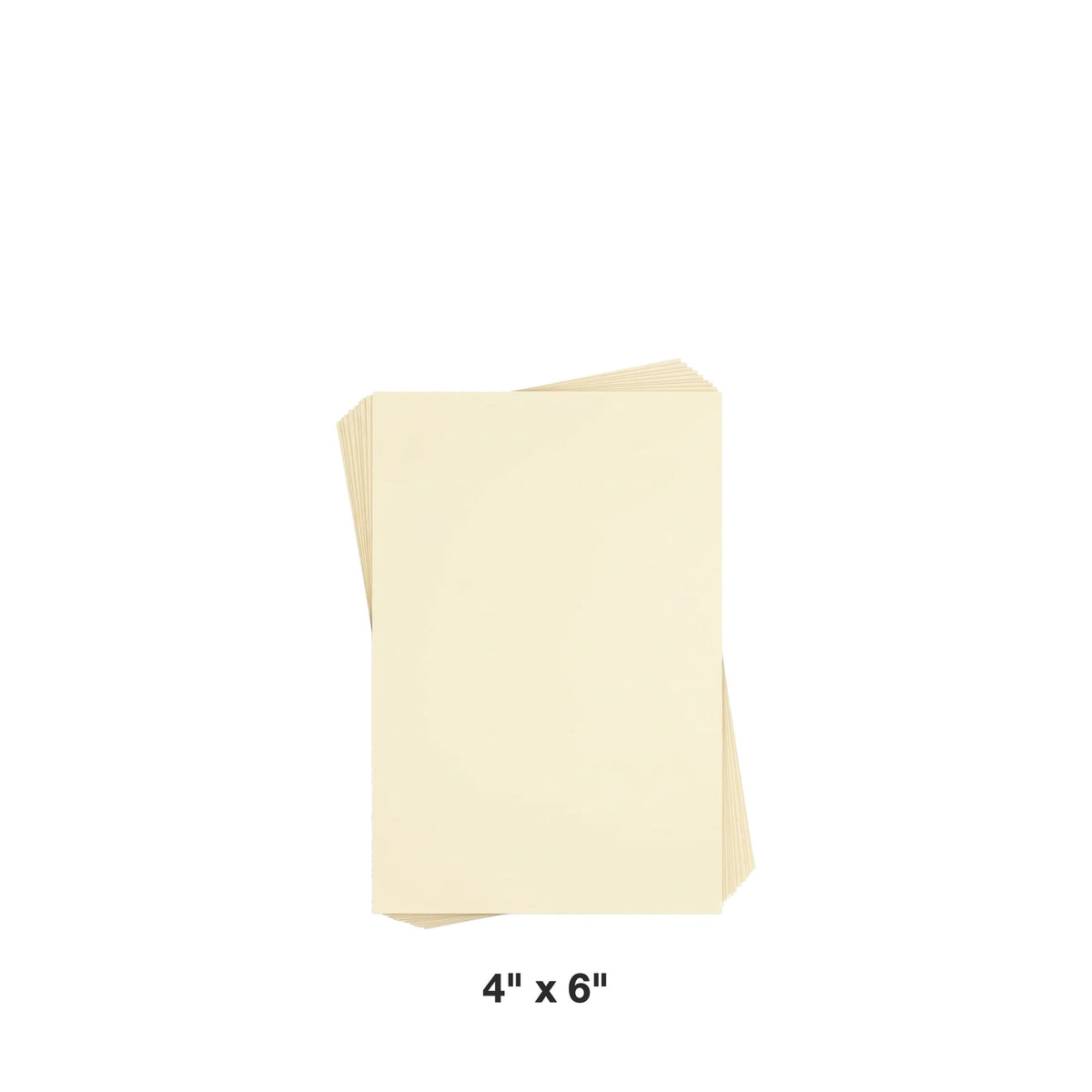 Reskid premium smooth cream cardstock, 4 x 6 inch, 100 sheets