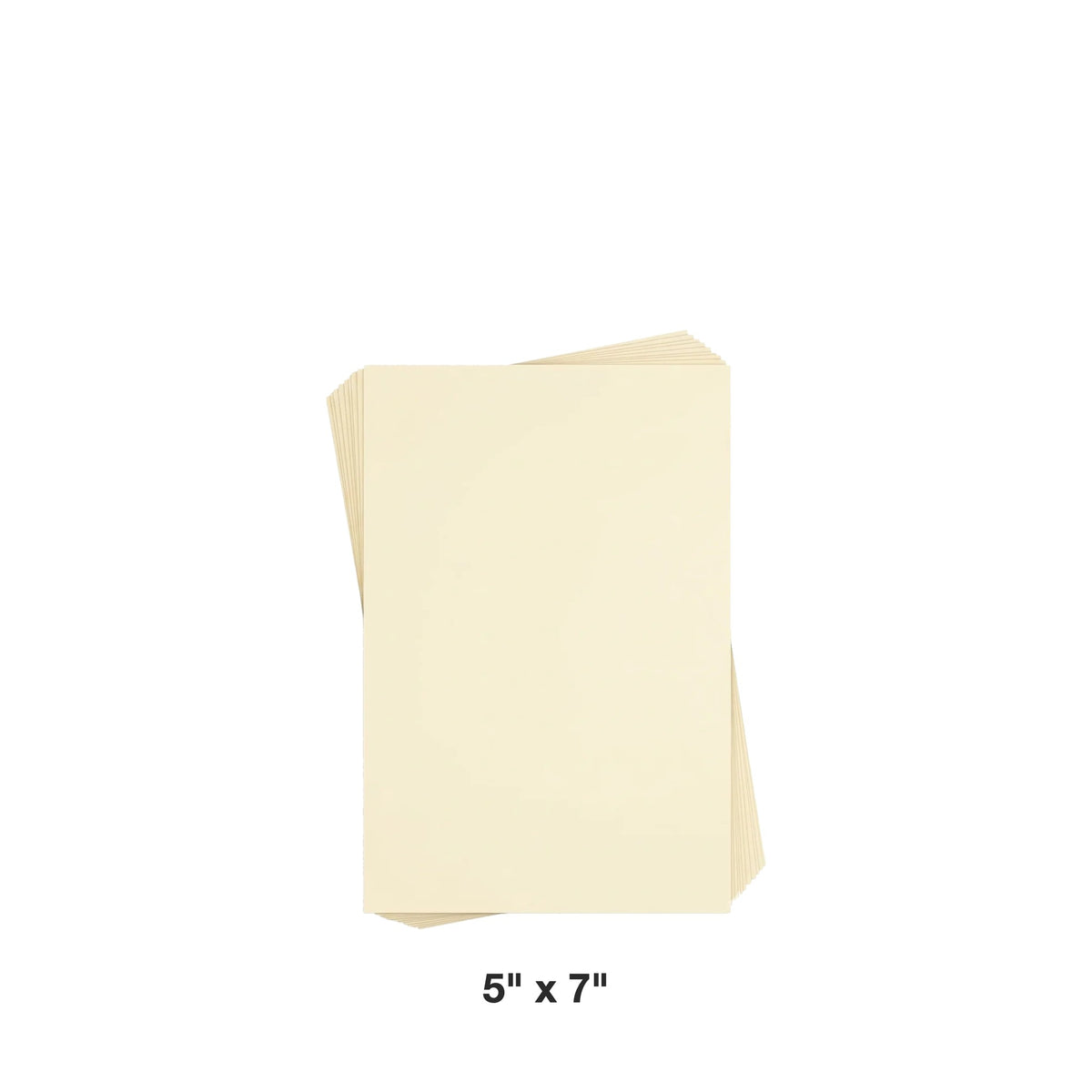 Reskid premium smooth cream cardstock, 5 x 7 inch, 100 sheets