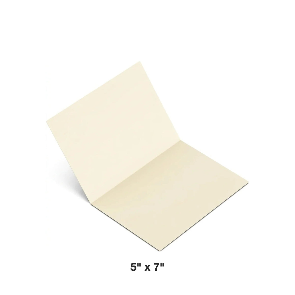 Reskid blank cream greeting card, 5 x 7 inch