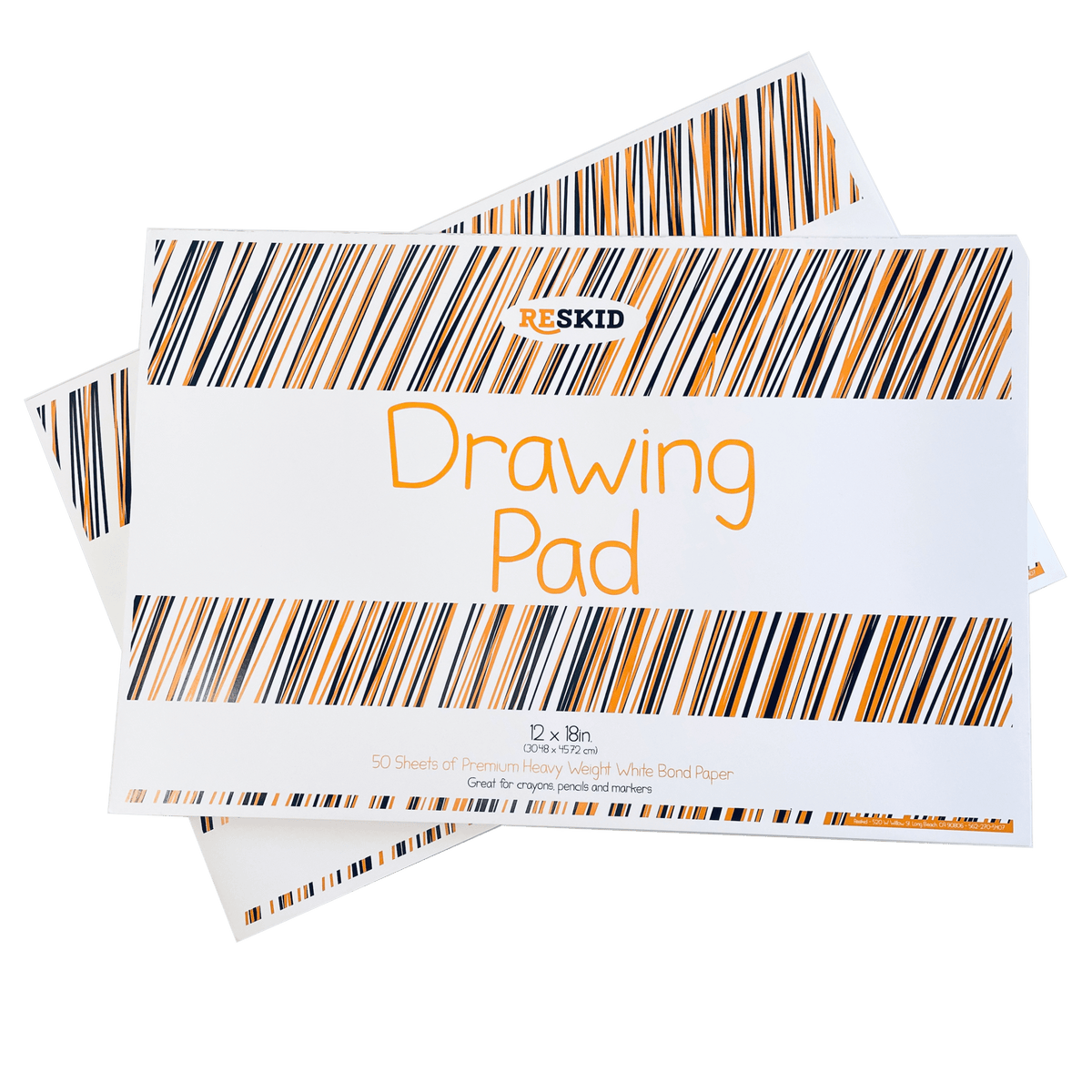 Drawing paper pad, 70lb premium text, 50 sheets