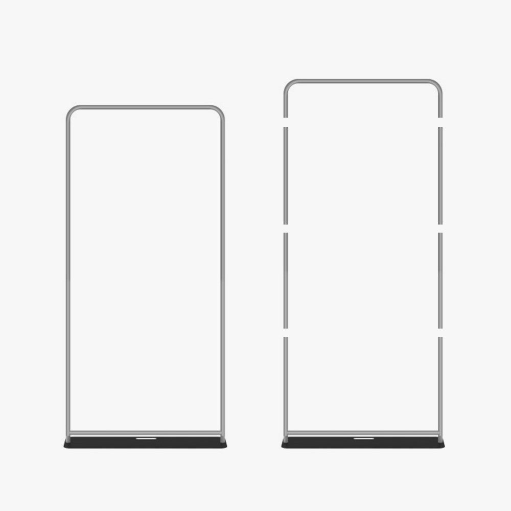 Tension Fabric Stand Hardware (36"x90") - Lightweight Aluminum Kit for Quick Setup and Stability, Compatible with 36"x90" Inserts, Complete with Heavy-Duty Base Plate and Soft-Sided Carrying Bag