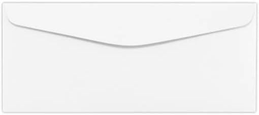 #10 Envelopes - 2500 Bulk Box - 4 1/8" x 9 1/2" - 24lb White - Gummed - Safe for Printing