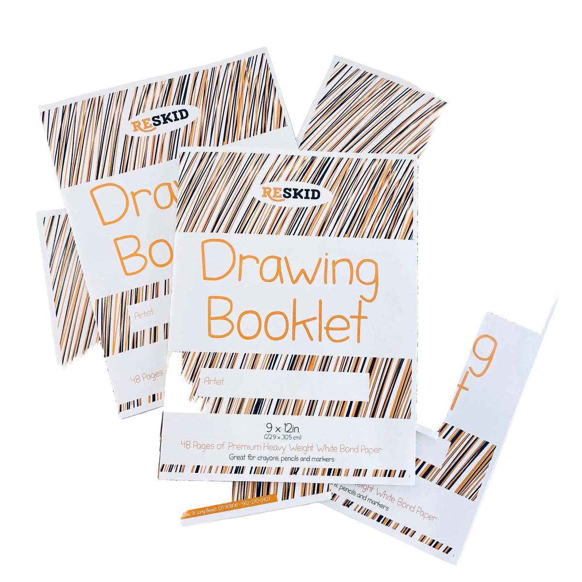 Reskid kids drawing booklets, 5-pack