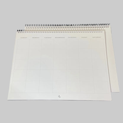 Reskid blank spiral wall calendars, 9 x 12 inch, 2-pack