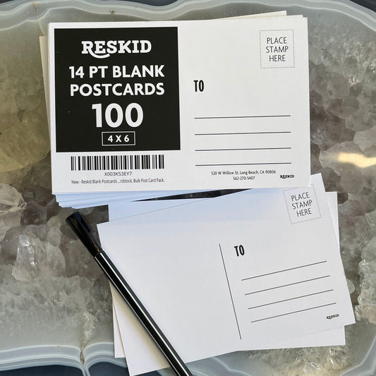 Reskid 14pt blank postcards, 100-pack