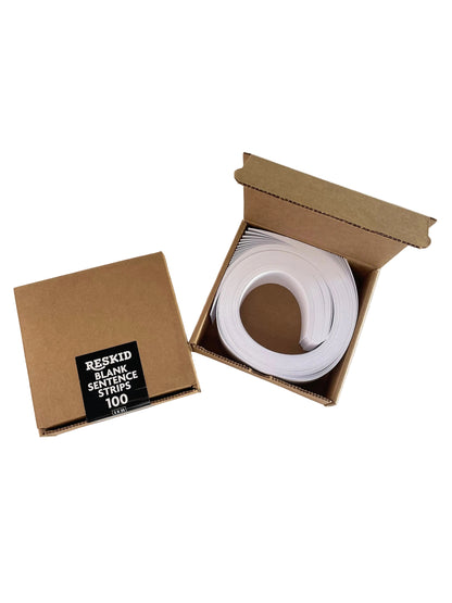 Reskid unlined cardstock strips, 100 per box