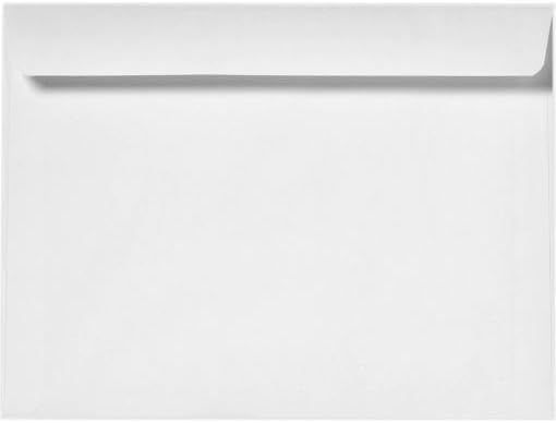 Reskid 9" x 12" Booklet Envelopes, Gummed Seal, for Mailing or Storage, 24 lb White Wove, 500 per Box (Copy)