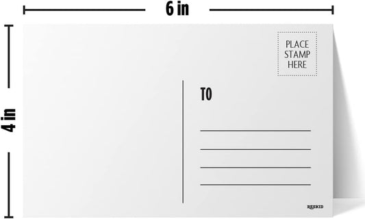 Blank 4x6 Postcards - 14pt Cardstock Mailable Set