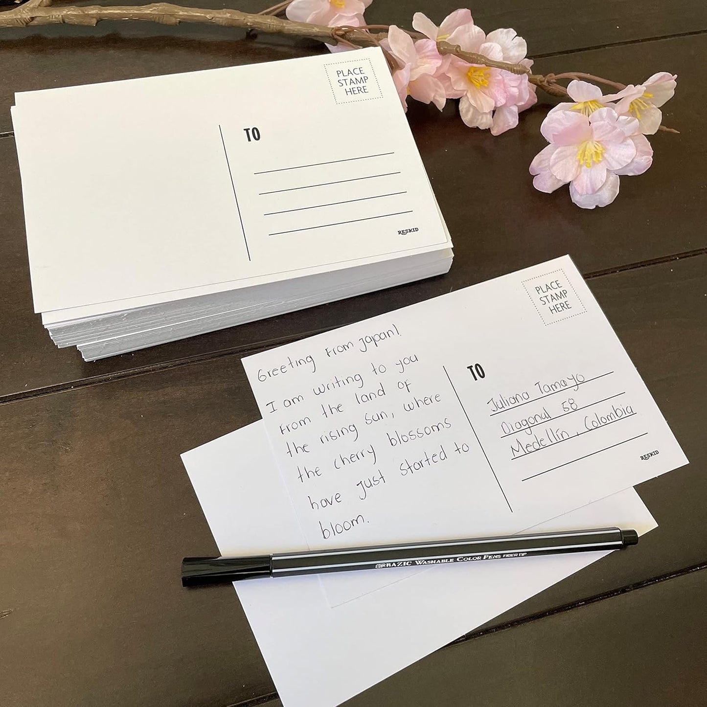 Blank 4x6 Postcards - 14pt Cardstock Mailable Set