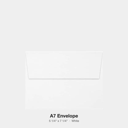 Reskid A7 envelope, white, 100 pack