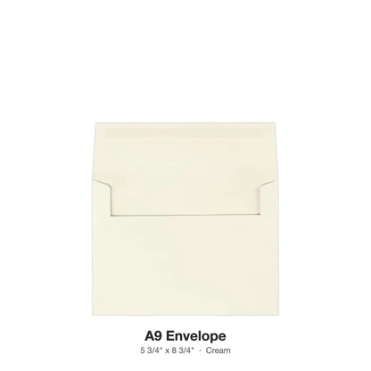 Reskid A9 envelope, cream, 100 pack