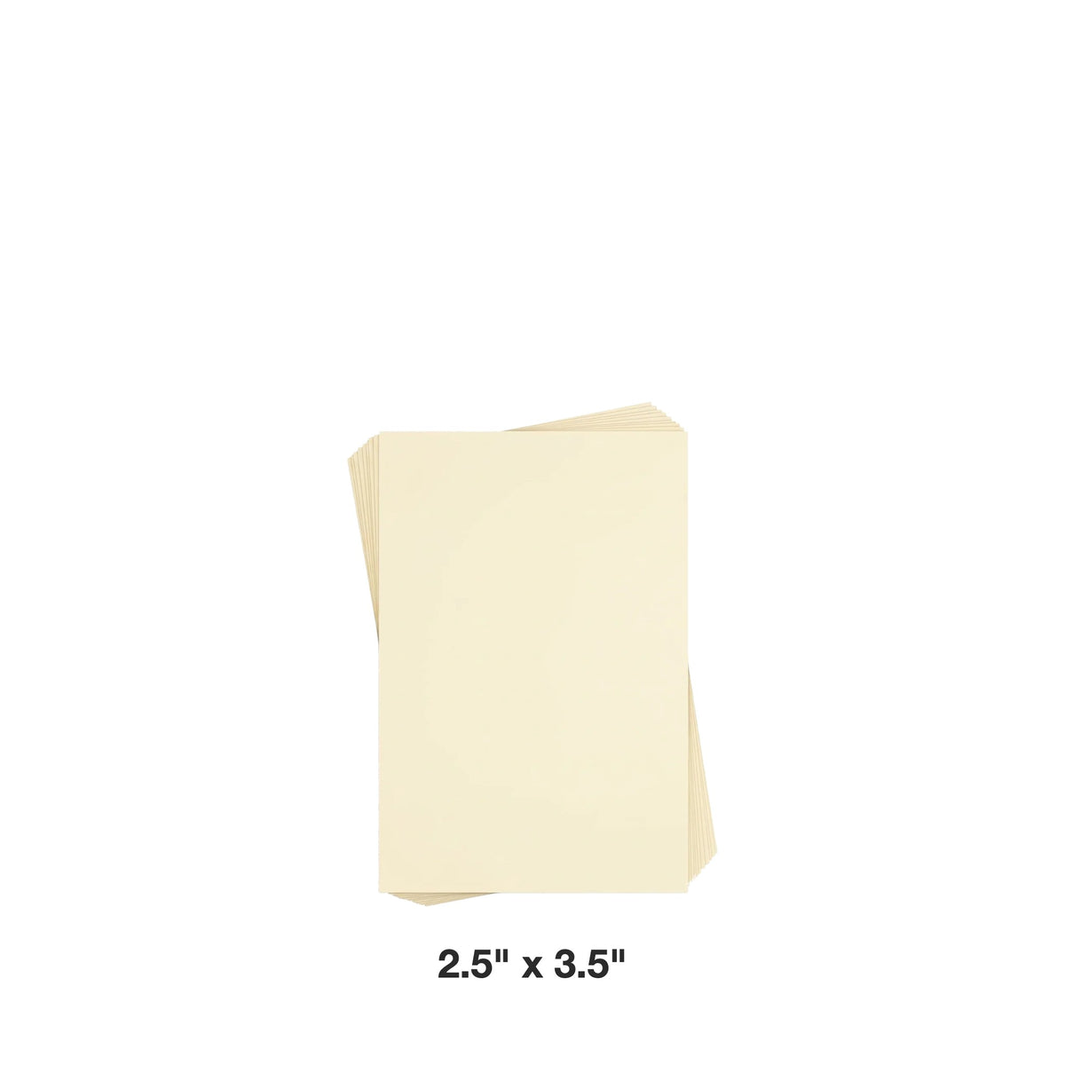 Reskid premium smooth cream cardstock, 2.5 x 3.5 inch, 100 sheets
