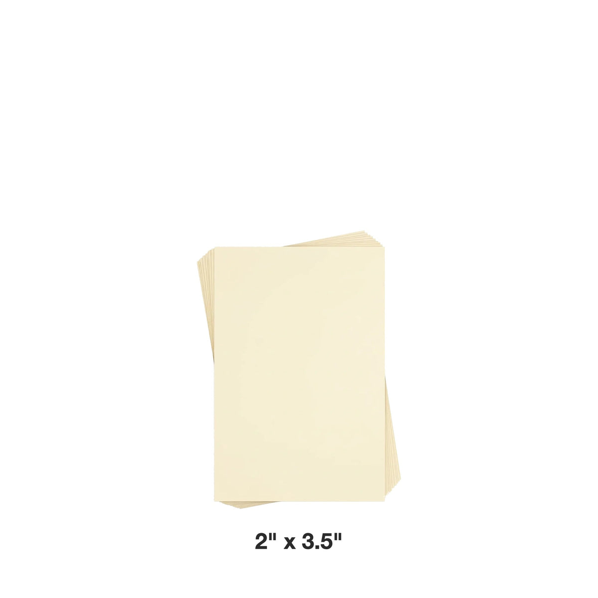 Reskid premium smooth cream cardstock, 2 x 3.5 inch, 100 sheets