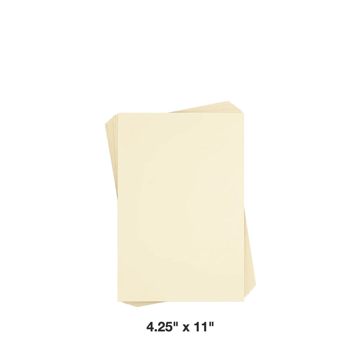 Reskid premium smooth cream cardstock, 4.25 x 11 inch, 100 sheets