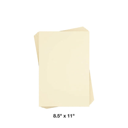 Reskid premium smooth cream cardstock, 8.5 x 11 inch, 100 sheets