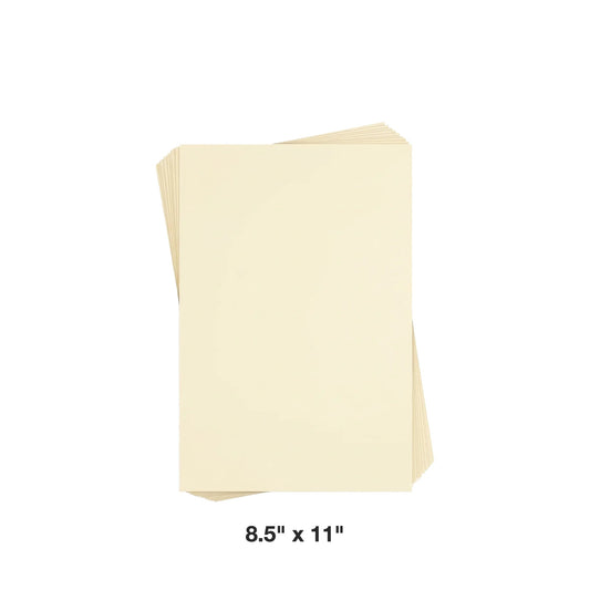 Reskid premium smooth cream cardstock, 8.5 x 11 inch, 100 sheets