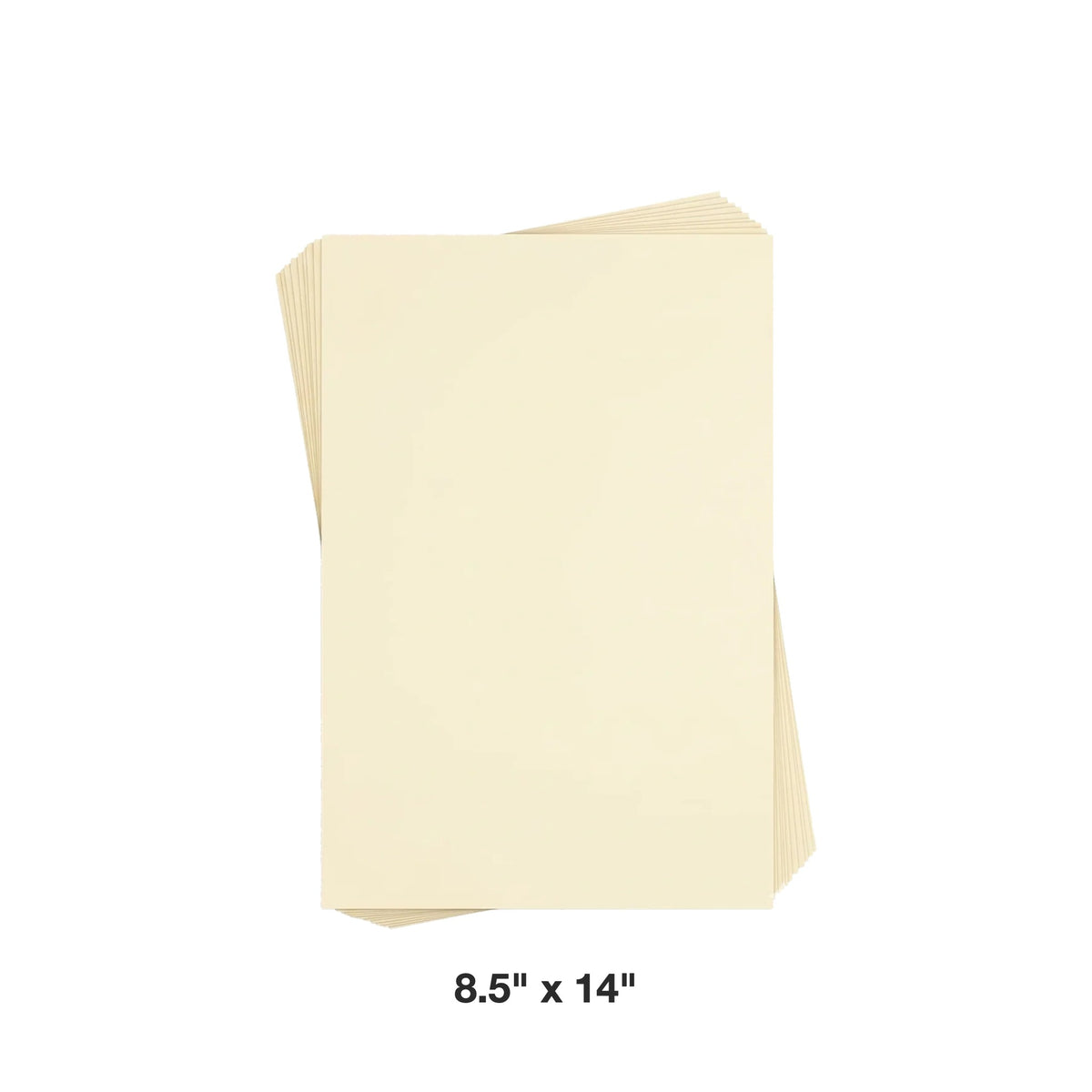 Reskid premium smooth cream cardstock, 8.5 x 14 inch, 100 sheets