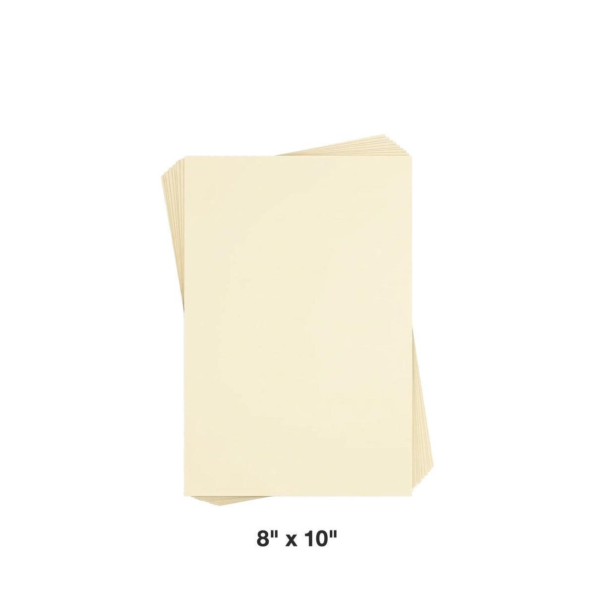 Reskid premium smooth cream cardstock, 8 x 10 inch, 100 sheets