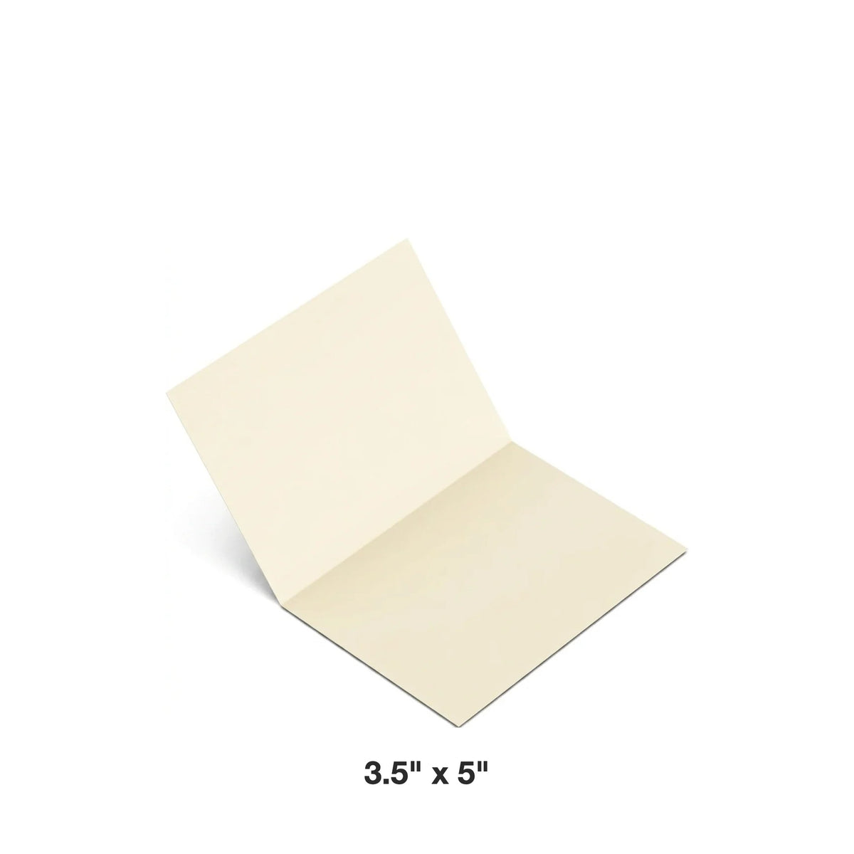Reskid blank cream greeting card, 3.5 x 5 inch