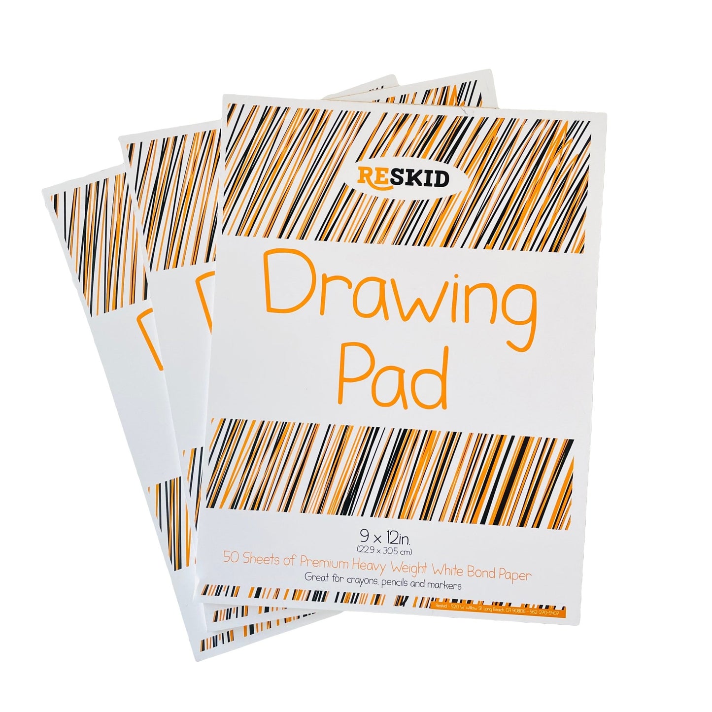 Drawing Paper Pad - 70lb Premium Text - 50 Sheets - Reskid