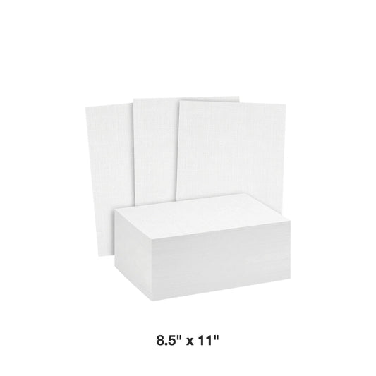 Reskid premium linen textured cardstock, 8.5 x 11 inch, 100 sheets